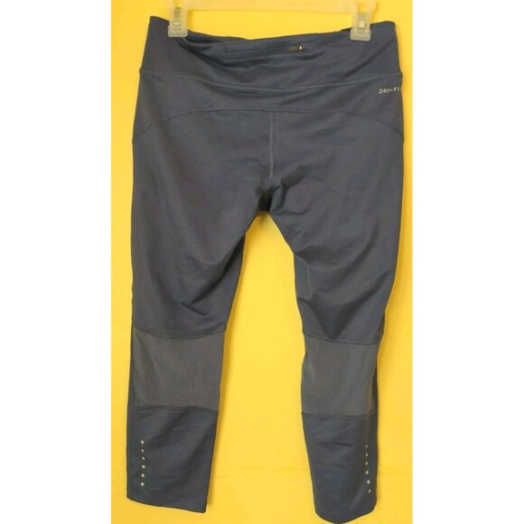 NIKE DRI FIT Running Capri Crop Royal Blue Pants Athletic Running Size Medium - Picture 4 of 10